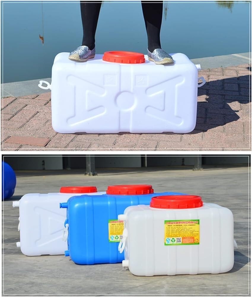 Stoccaggio dell'Acqua Campeggio Brocca Trasporto Serbatoio Acque Bianche All'aperto con Rubinetto, Contenitore for L'acqua Plastica Spessa, Secchio Conservazione Casa Portatile