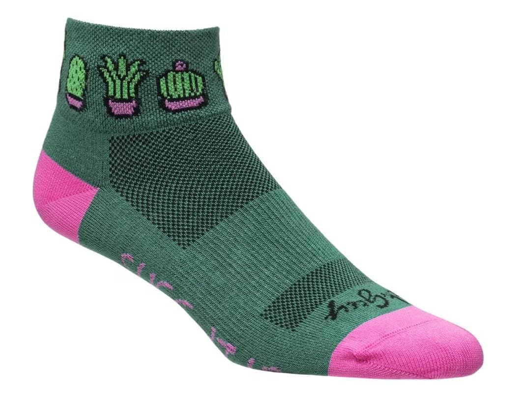 SockGuy Unisex Succ It Up 1in Ankle Athletic Cycling/Running Socks