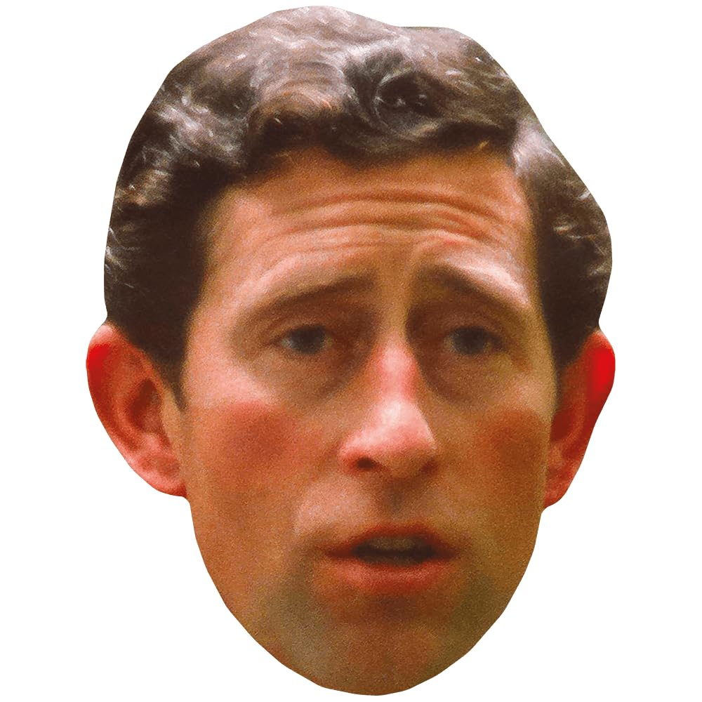 HM King Charles III (Young) Celebrity Mask, Flat Card Face, Fancy Dress Mask