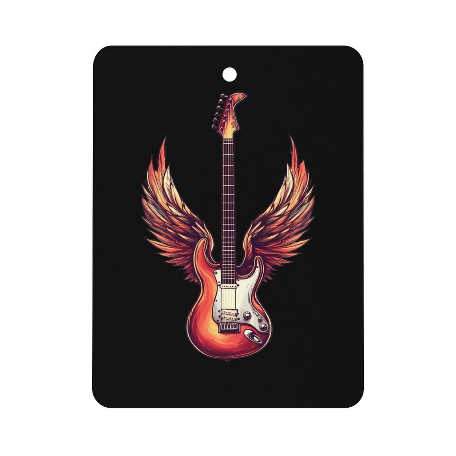 Guitar Car Air Freshener Hanging Aromatherapy Tablets for Car Accessories Square