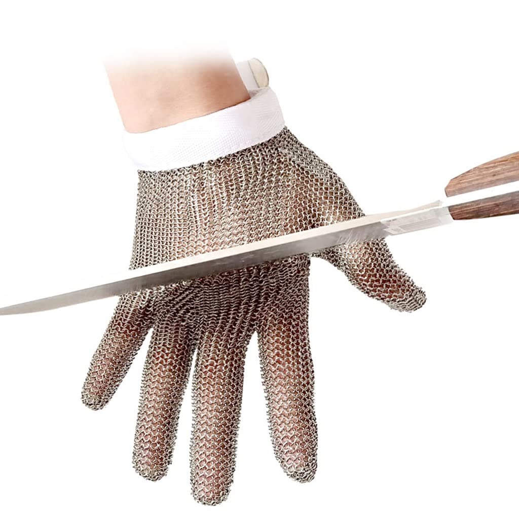 Los Guantes de protección Protectora de Grado 9, los Guantes metálicos de Servicio Pesado Son Antideslizantes y Resistentes al Desgaste, común for Manos a la Izquierda y Derecha