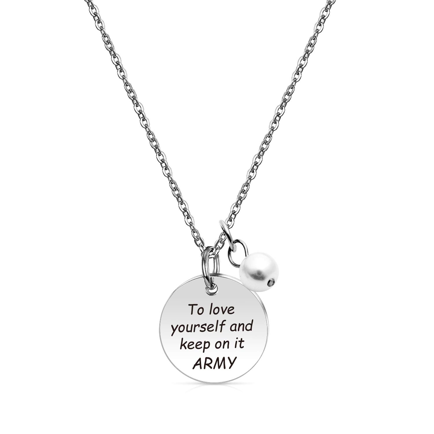 Sponsored Ad - WENATA Kpop Bangtan Boys Bracelet to Love Yourself Army Never Mind Charm Bracelet Inspirational Gift for Ba...