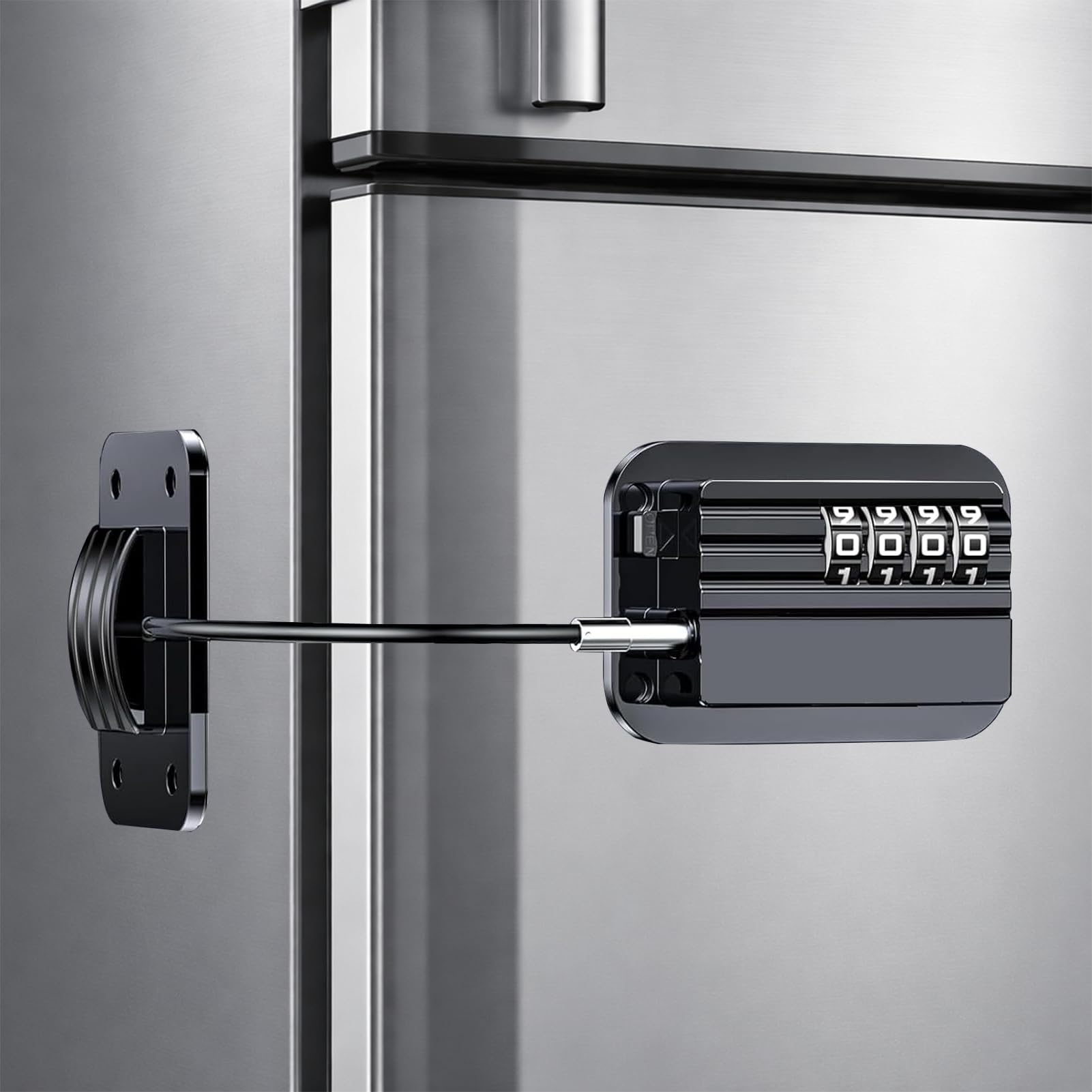 Kühlschrankschloss Kühlschrank Schloss - Kein Bohren Erforderlich, Langlebig, Stoßfest, Kindersicher, Einfach Zu Montieren, Ideal Für Kühlschränke, Gefrierschränke, Schränke & Schubladen