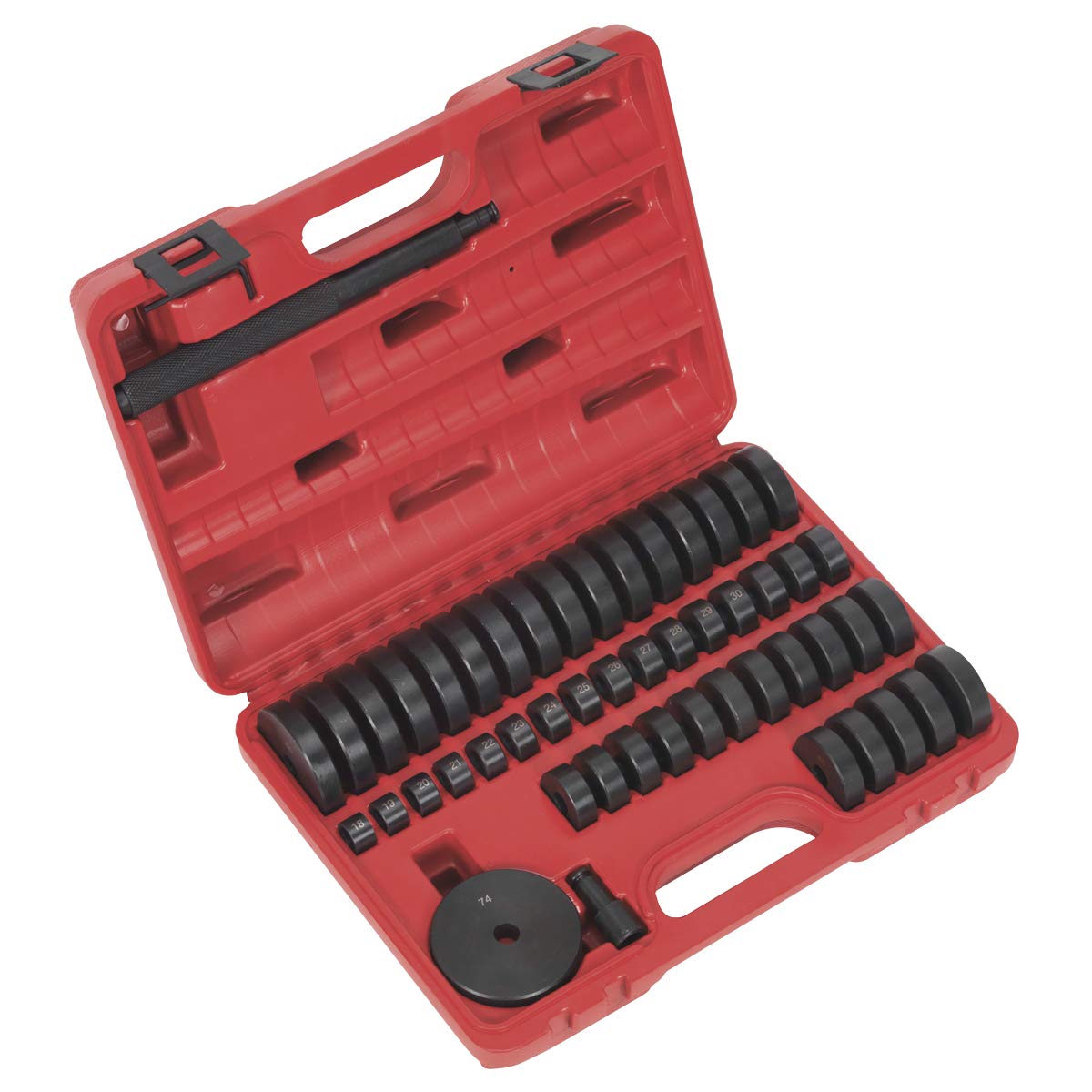 Sealey Vs7032 Bearing Race & Seal Driver Set 52Pc