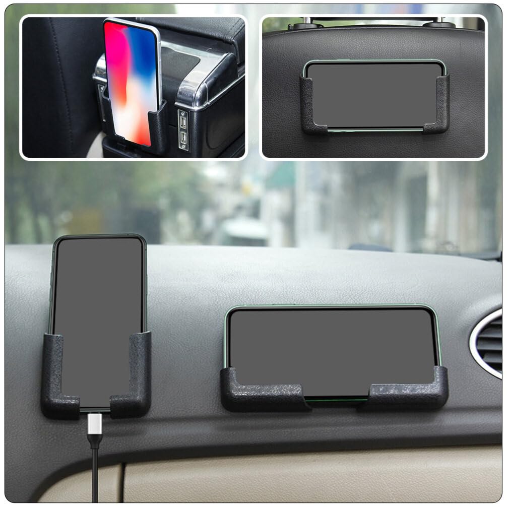 Car Dashboard Phone Holder: Self Adhesive Adjustable Width Dashboard Mount Car Phone Holder Dashboard Phone Support for All Cell Phone Tablet, 6pcs/ 3 Pairs