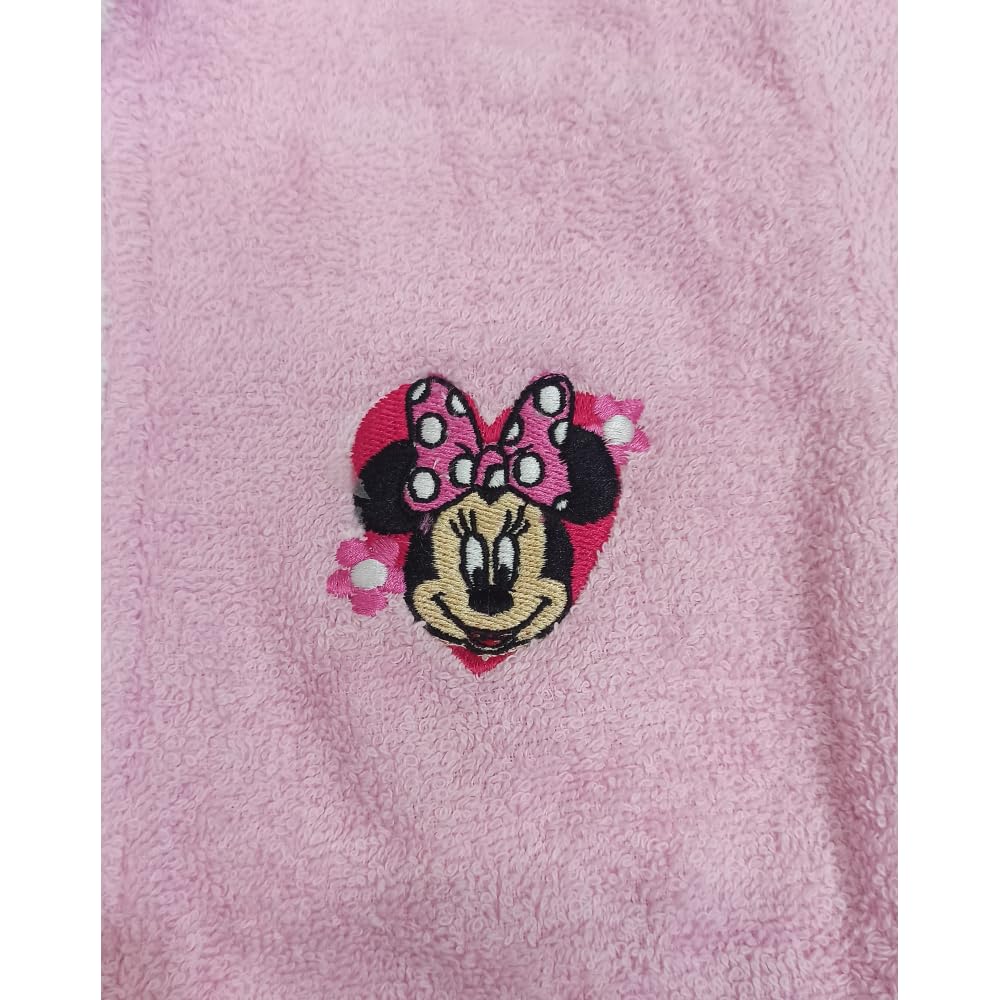accappatoio in spugna 100% cotone minnie disney accappatoio con cappuccio e cintura per bambini