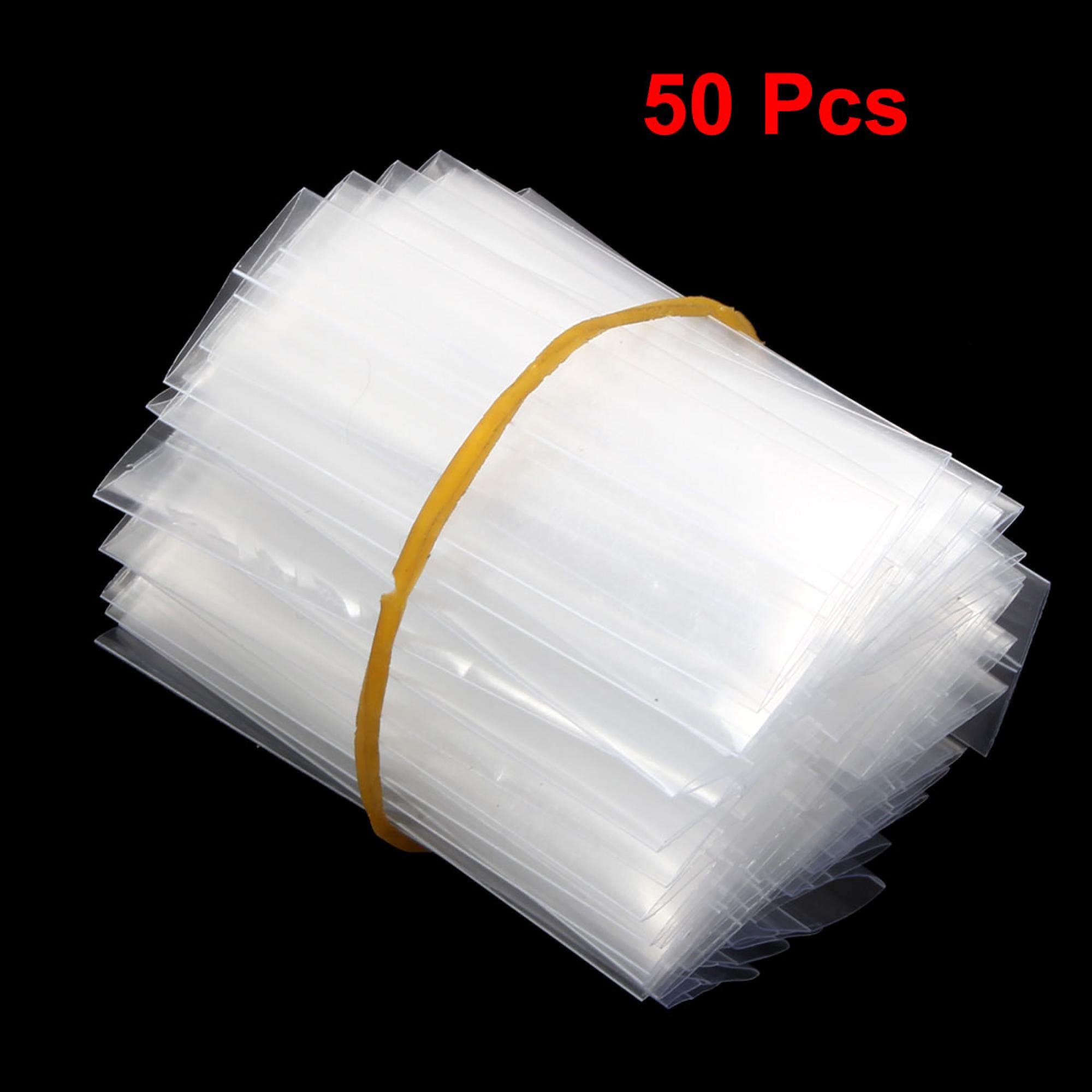 PVC Schrumpfschlauch 17mm Flach, Klar, 1 Meter – Perfekt Für AAA Batterien