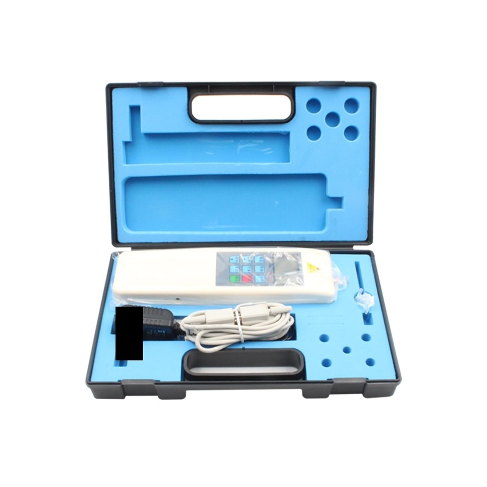 Dinamómetro portátil HF-500, medidor digital de empuje y tracción con pantalla LCD for pruebas tensión compresión en laboratorio Alta precisión, bajo error(1000N)