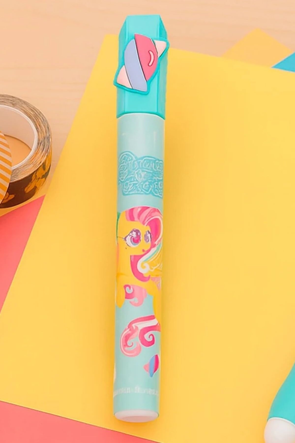 MINISO My Little Pony Lisanslı Büyük Marker Fluttershy Çok Renkli, 2019267710100