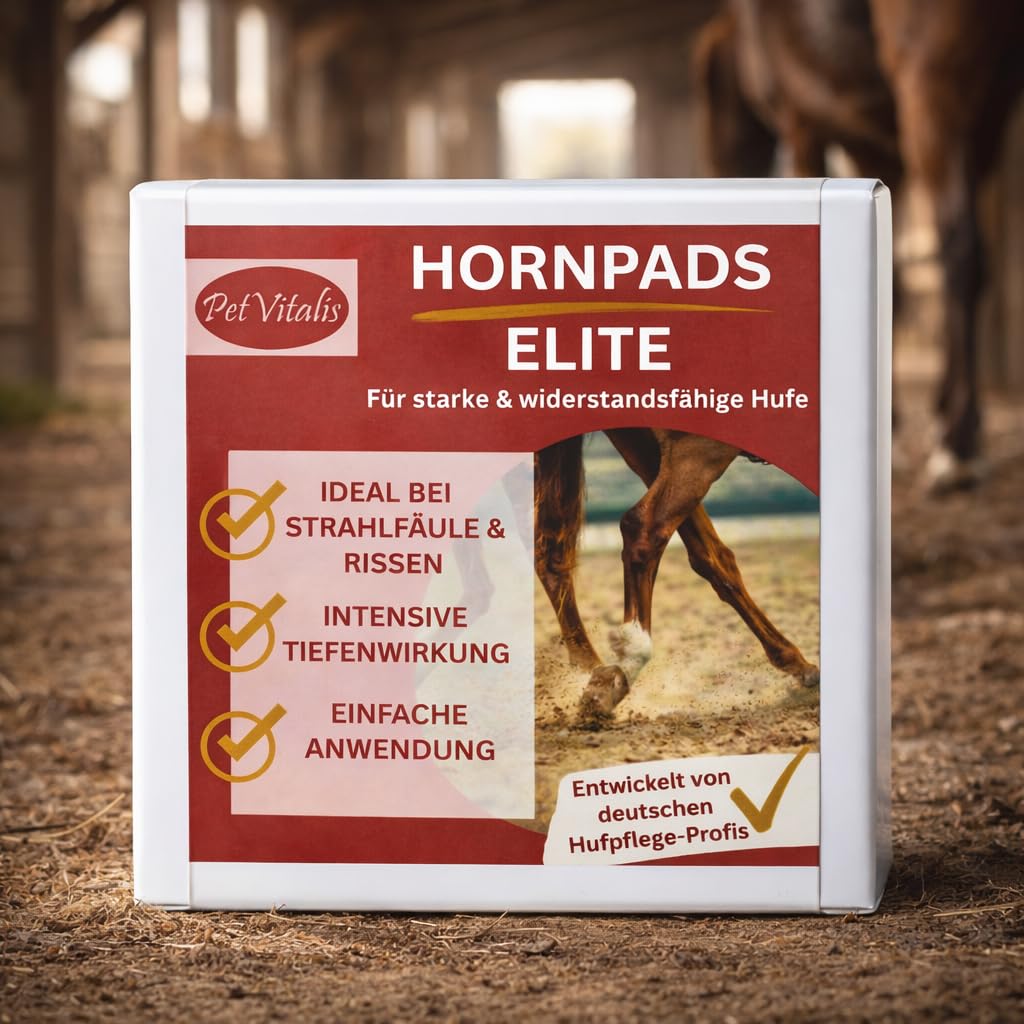 Hornpads Elite – Horn-Pads / Hufpflege Pads für Pferde – Premium Hufpflege bei Strahlfäule / Huffäule, Rissen & Spalten – Hufpads zur gezielten Anwendung im Strahl- und Hufbereich (Hufstrahl) (10)