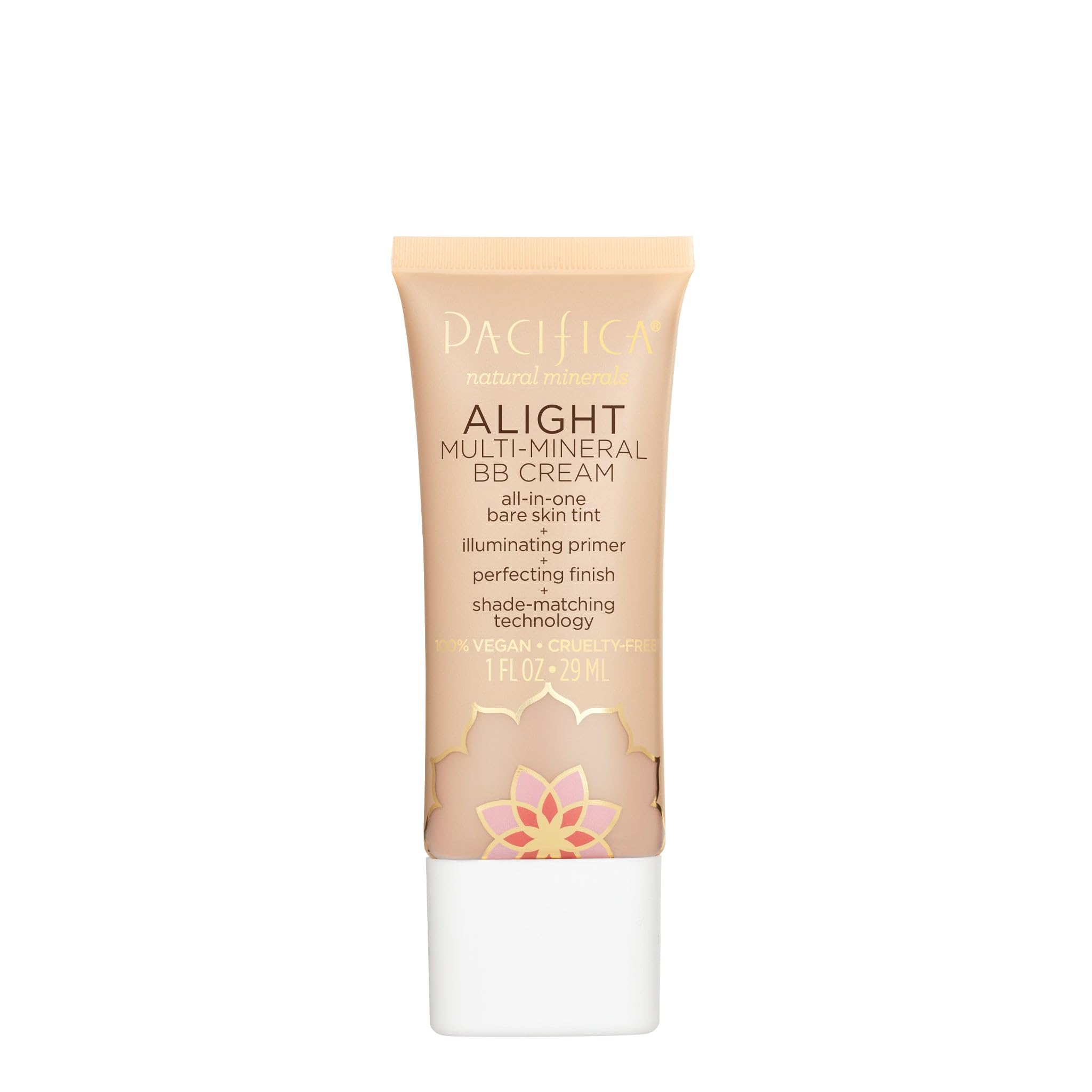 Pacifica Beauty Alight Multi Mineral BB Cream - Shear Tinted Moisturizer for Glowing Skin - Vegan Color Matching Face Makeup with Hyaluronic Acid &
