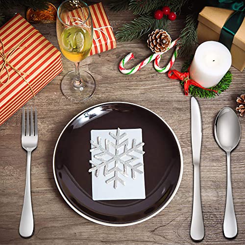 HaWare Cutlery Set, 32 Piece Stainless Steel Flatware Include Knife/Spoon/Fork, Mirror Polished Silverware, Service for 8, Dishwasher Safe - Party/Kitchen - Image 6