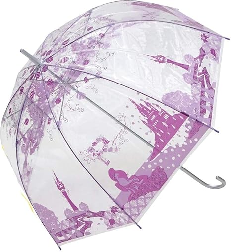 Amazon Co Jp Nissen ニッセン ディズニープリンセス ドーム型グラスファイバービニール傘 ５９ｃｍ ラプンツェル パープル Y キッズ 女の子 ファッション