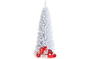 Happygrill White Pencil Tree Christmas