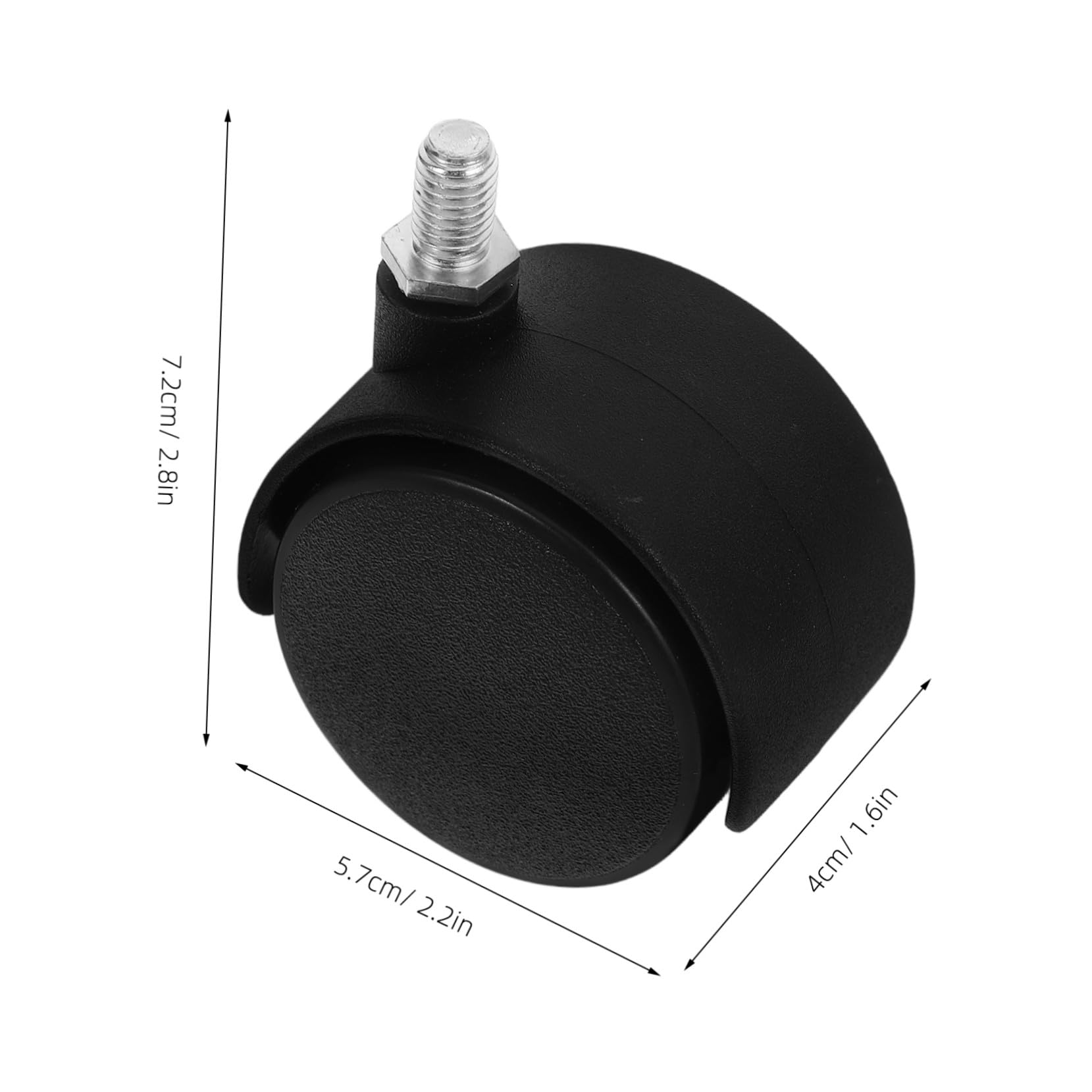 4pcs kółka skrętne Śruba Gwintowany Koła Obrót do Biuro Krzesło Desk Rząd Dom Zastosowanie Zamienny koła jezdne do Komputerowy Krzesło