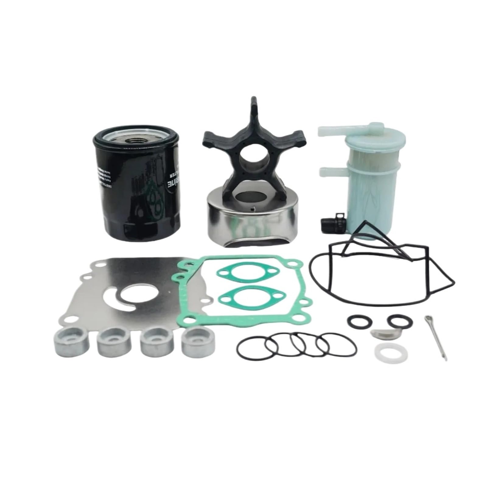 for Suzuki 100-115HP DF100 DF115 2010-2012 Kit Pompa Acqua Anodo di Zinco | Fuoribordo, anodo di zinco, 2010-2012 Su-zuki DF100 DF115, guarnizione di scarico filtro olio