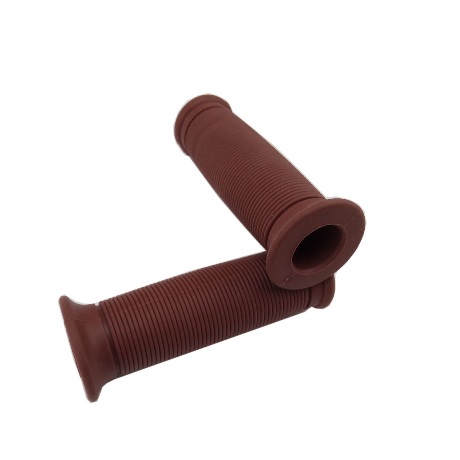 TSWNE 7/8" Motorcycle Rubber Hand Grip Motocross Refit Handlebar Grips (Brown)