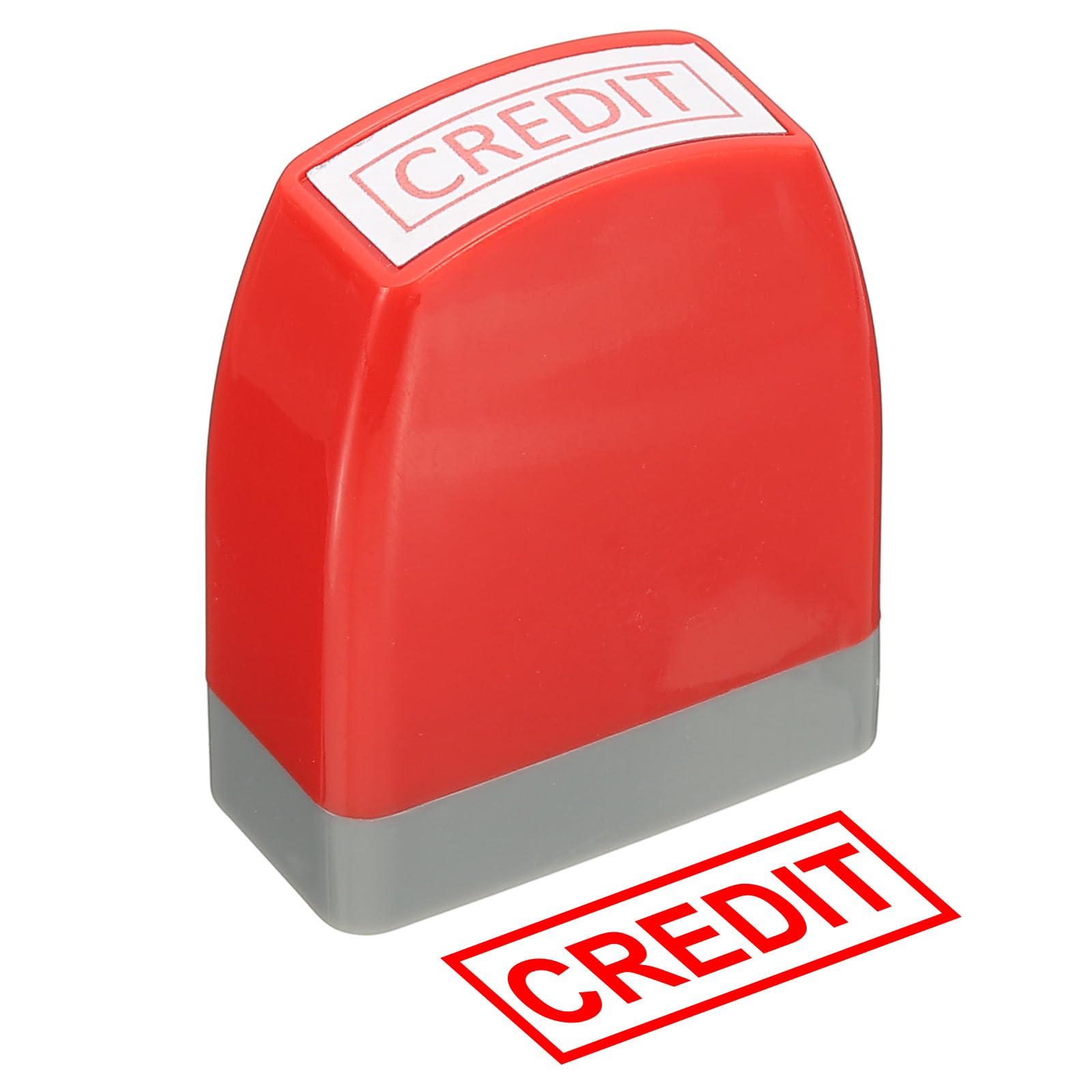 PATIKIL Credit Notice Stamp Self Inking, Red Ink Office Pre Inked Message Stamp for Business, Red — image 1