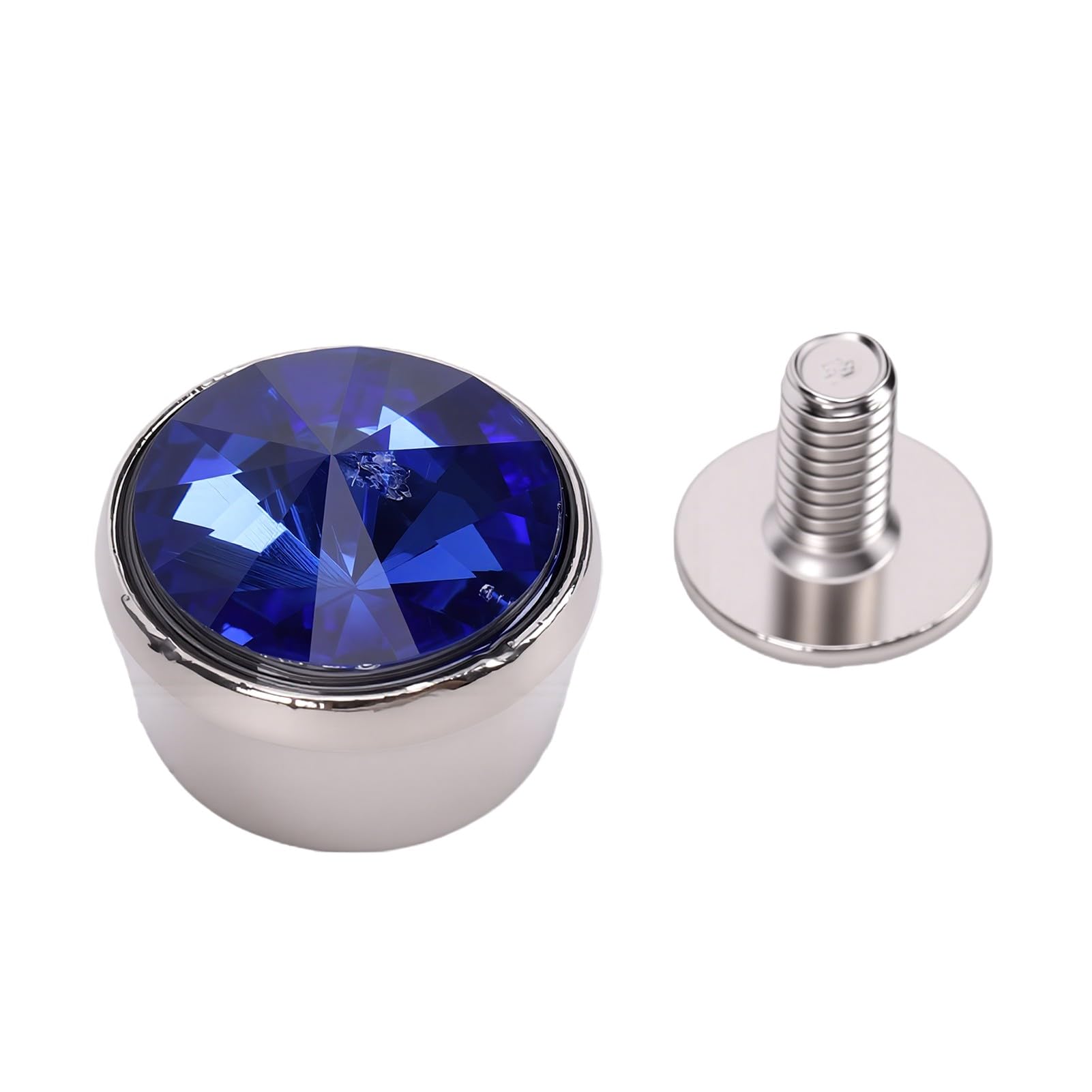 Matybobe Juego de 100 Tachuelas de Cristal 12 Mm para Ropa y (Blue)