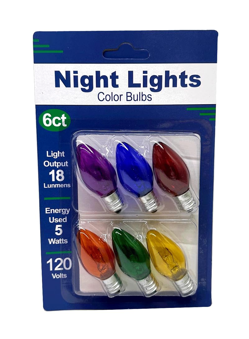 Color Night Lights Bulbs 6PC