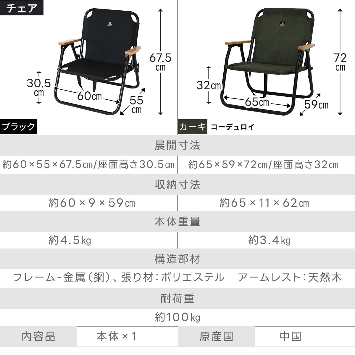 クイックキャンプ　一人掛け 折りたたみ ローチェア　ブラック×２個セット Amazon.co.jp: [クイックキャンプ] 1秒で展開 折りたたみ 一人
