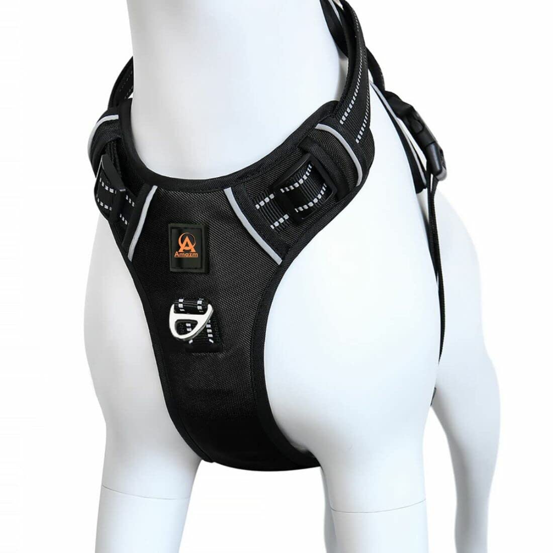 Amazm Dog Harness for Medium Dogs No Pull, No Choke Dog Harness Soft Padded, Adjustable Reflective Dog Vest with Handle Control, Service for Small Medium Dogs Training Walking, Black, M (B0C6PFXWVW) Amazon Price History, Amazon Price Tracker