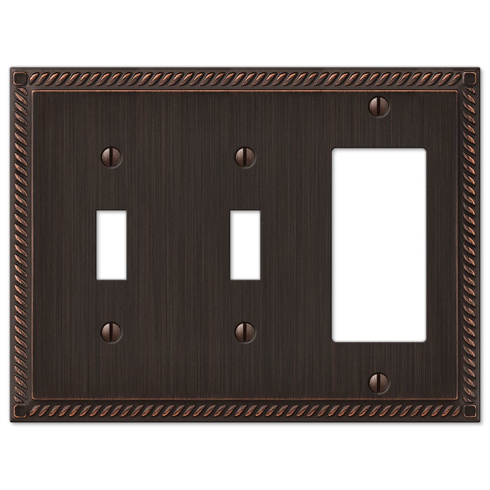 Bronze vieilli plaque murale Amerelle Georgian pour sublimer votre salon chaleureux