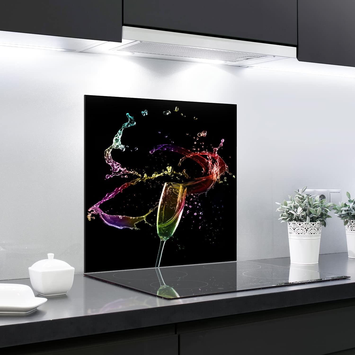 Splashback Backsplash Tempered Glass Heat Resistant Toughened