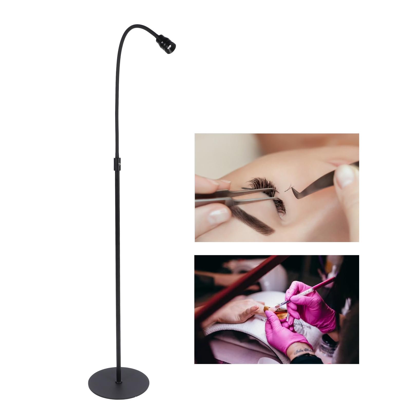 UV-Lampe für Wimpernverlängerung, UV-Wimpernlicht, Rutschfest, 10 W, für Nageltechniker Im Salon (EU-Stecker 100-240 V)