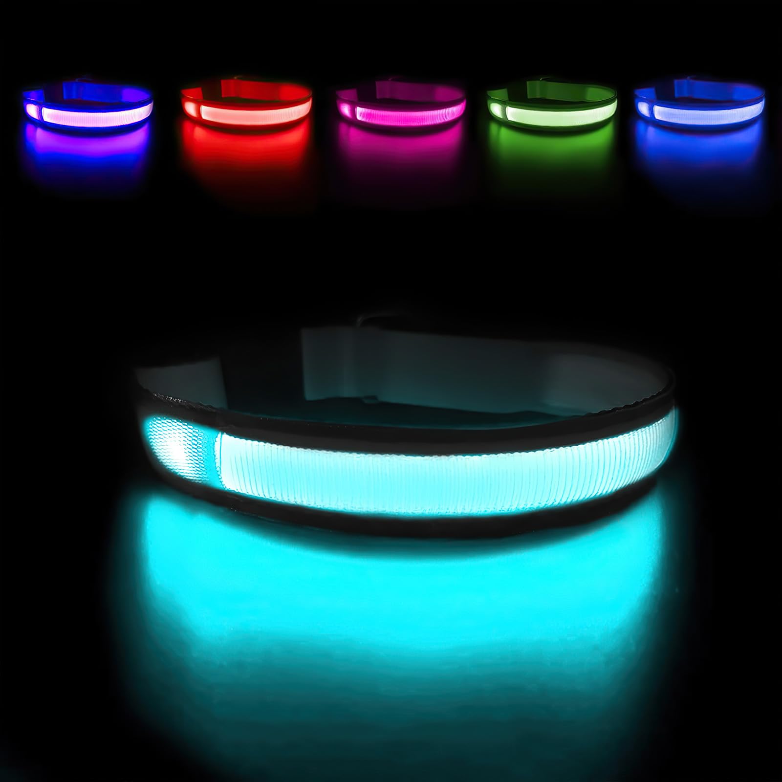MASBRILL Light Up Dog Collars