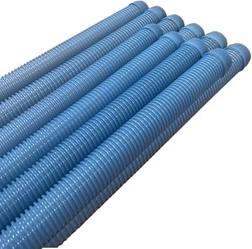 DPM Heavy-Duty Pro Swimming Pool Cleaner Hose 4 Ft Made in USA Swimming Pool Vacuum Cleaner Sectional Hose Universal Compatible Navigator Baracuda G3 Kreepy Krauly Rebel Aquanaut 10, Frost Blue
