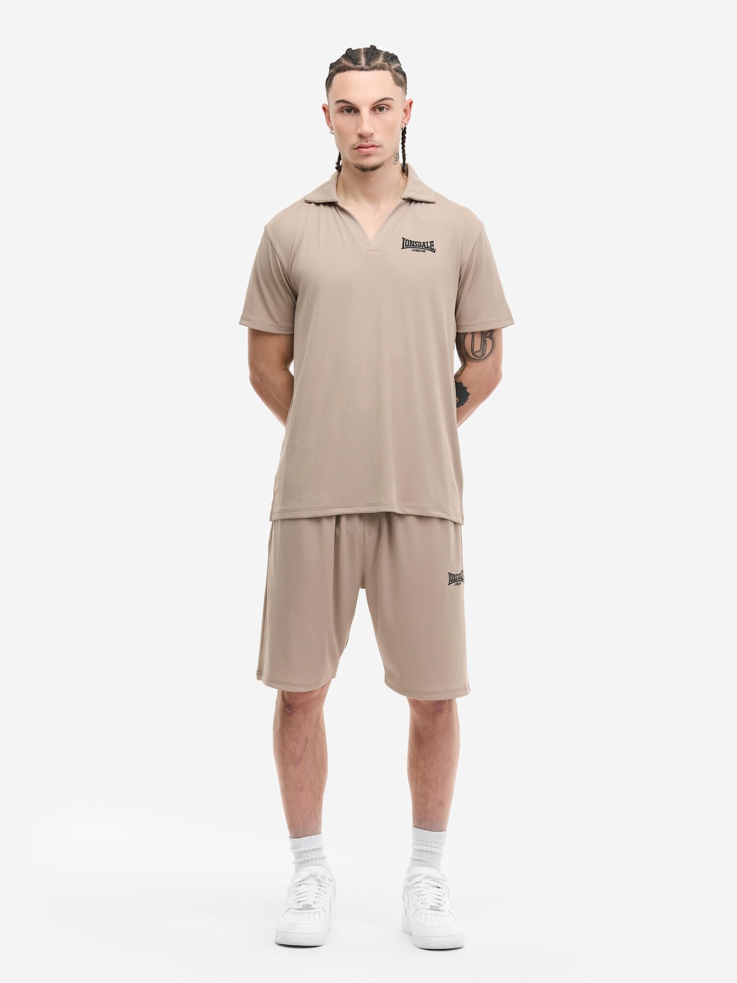 Lonsdale Herren Motspur Poloshirt & Shorts Set