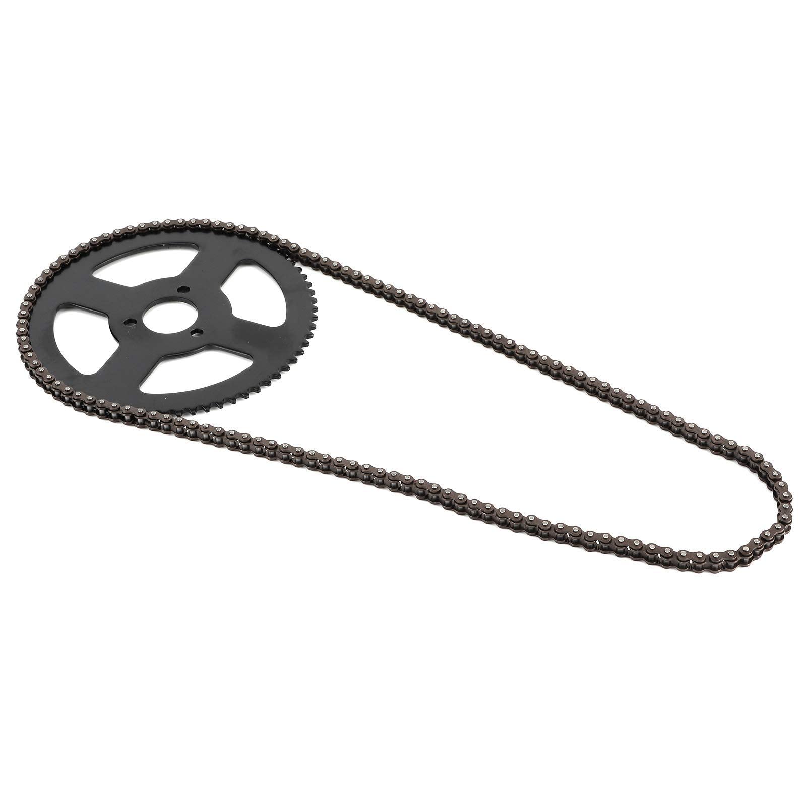 Mini Moto Catene, 25H Catena 144 Maglie Pignone Albero a 2 Tempi per Mini Moto Elettrica Pocket Bike ATV Quad Accesso, Diametro del Pignone Circa 5,5 pollici
