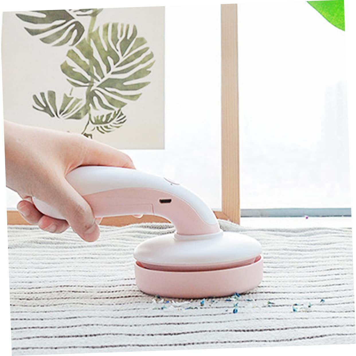 IWOWHERO Rechargeable Mini Handheld Vacuum Cleaner 1200mah Detachable Dust Collector for Desk Car Home Spiral Brush Mini Vacuum for Crumbs Dust