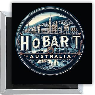 Hobart Australia Souvenir Destination 2.5 x 2.5-Inch Fridge Magnet Single