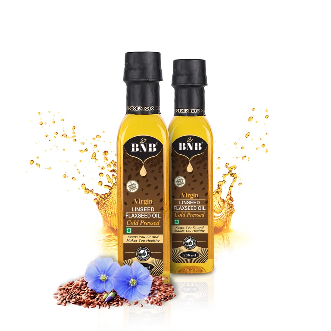 Bnb Virgin Cold Pressed Pure Flaxseed Oil 500 Ml Omega | Desertcart  Seychelles