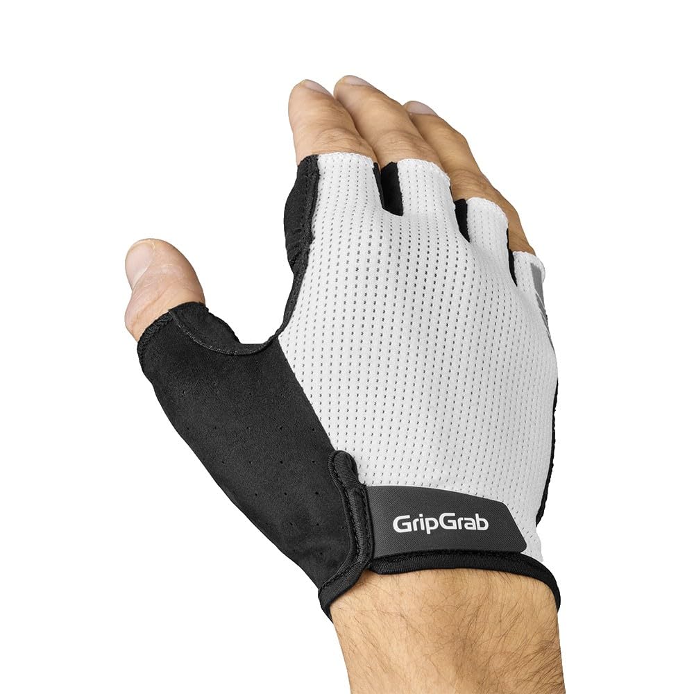 GripGrab EXPLR Guantes de Ciclismo de Dedo Corto para Verano, Guantes Acolchados para Bicicleta de Carretera, MTB, Gravel Bike