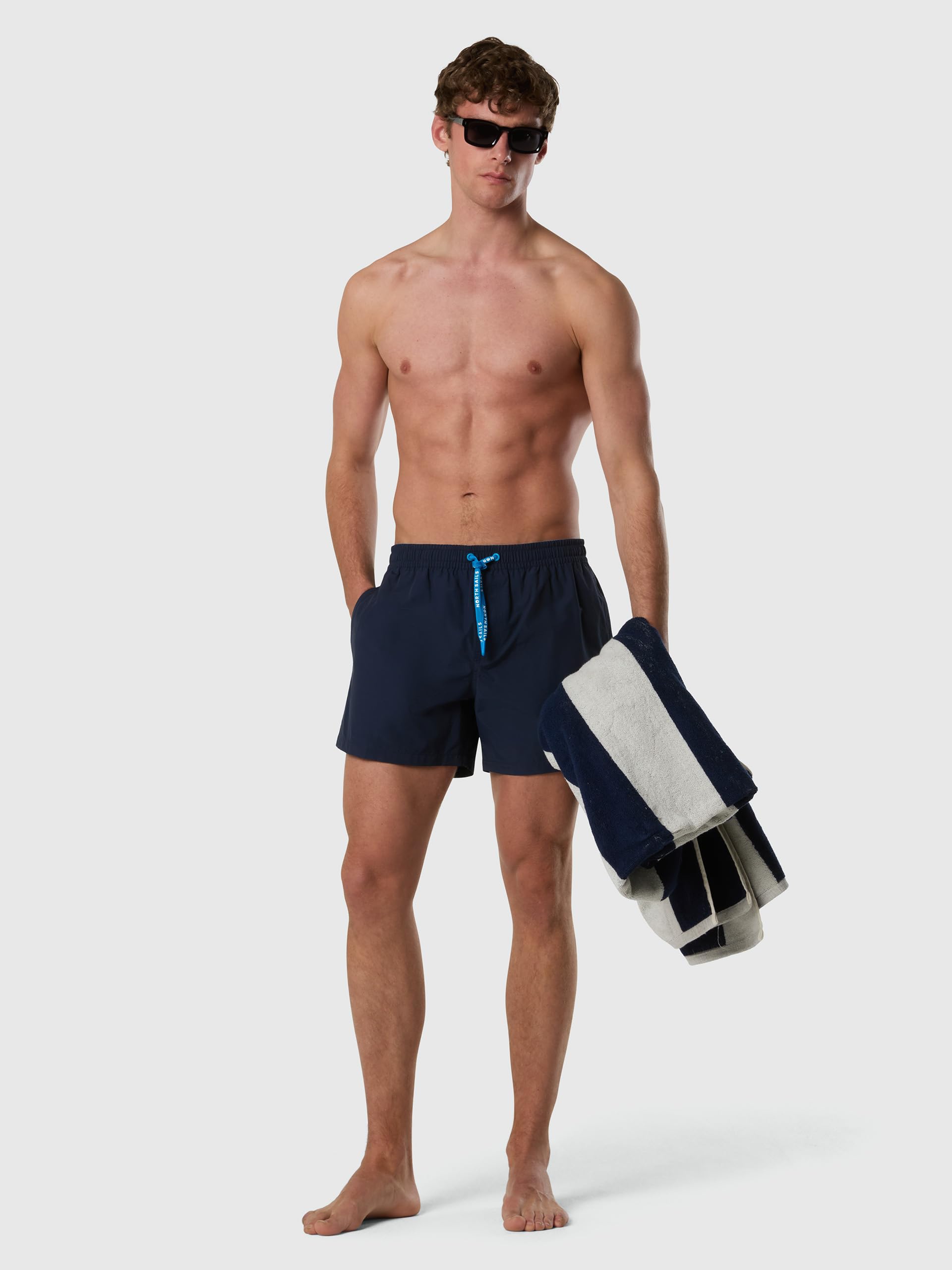 NORTH SAILS Boxer Mare Uomo in Cotone e Poliammide Riciclata Stile Volley