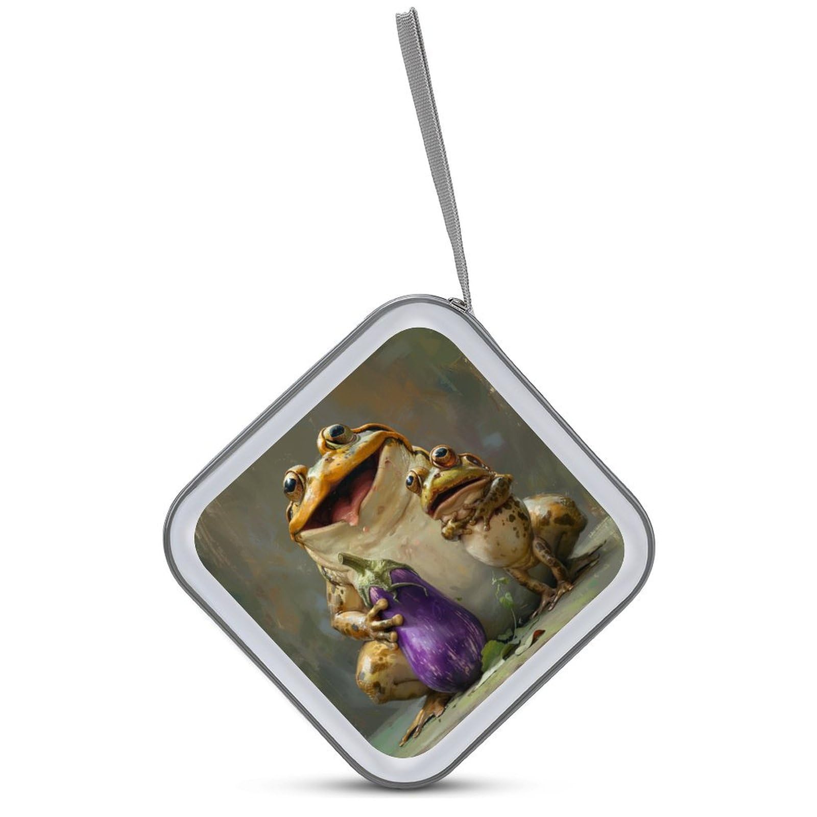 Amazon.com: DuduYH A Big Laughing Frog CD Case DVD Storage Case A 