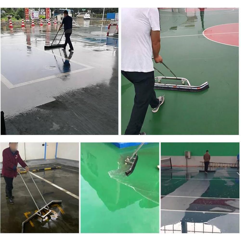 Escobilla de Goma de Acero Inoxidable for canchas de Tenis, Resistente, for Uso Deportivo, Secadora de canchas de Tenis, barredora ，Empujadores de Pista