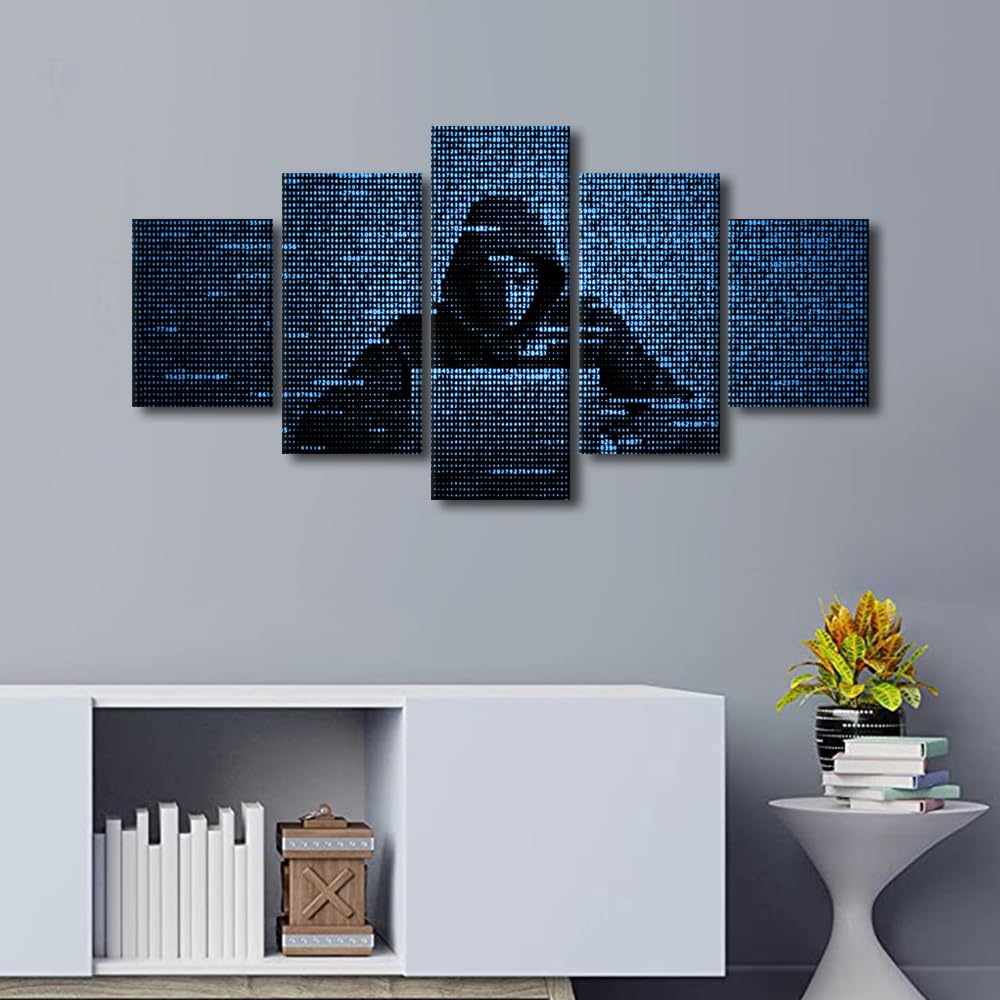 T*5様 drt ARTEK Hacker A70C2MH Amazon.com: 5 Piecess Hacking the Internet Canvas Wall Art Hacker