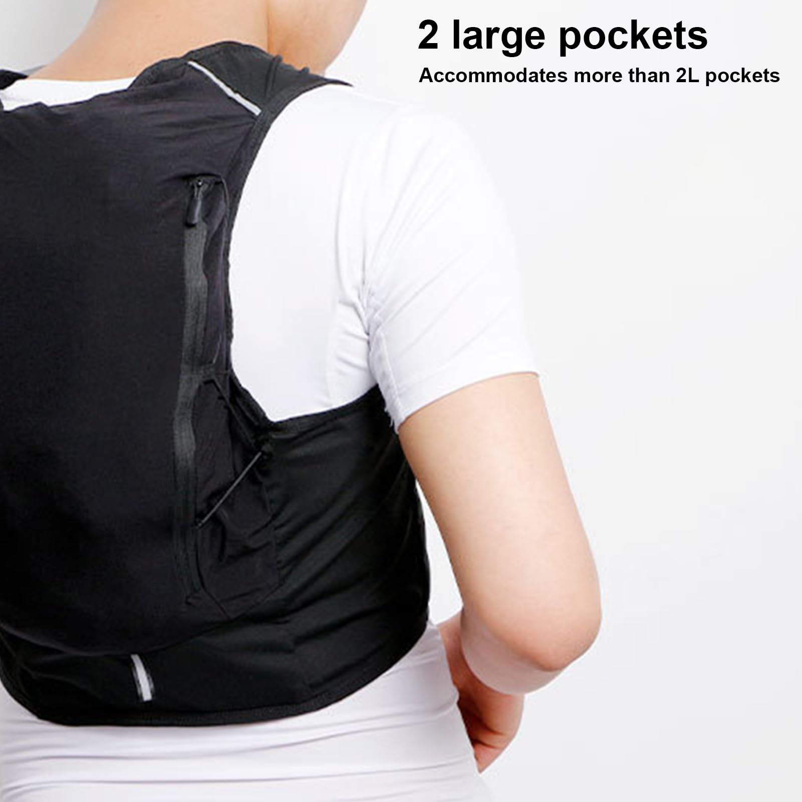 Riñonera Deportiva para Hombre, Bolsillo de Pecho para Correr