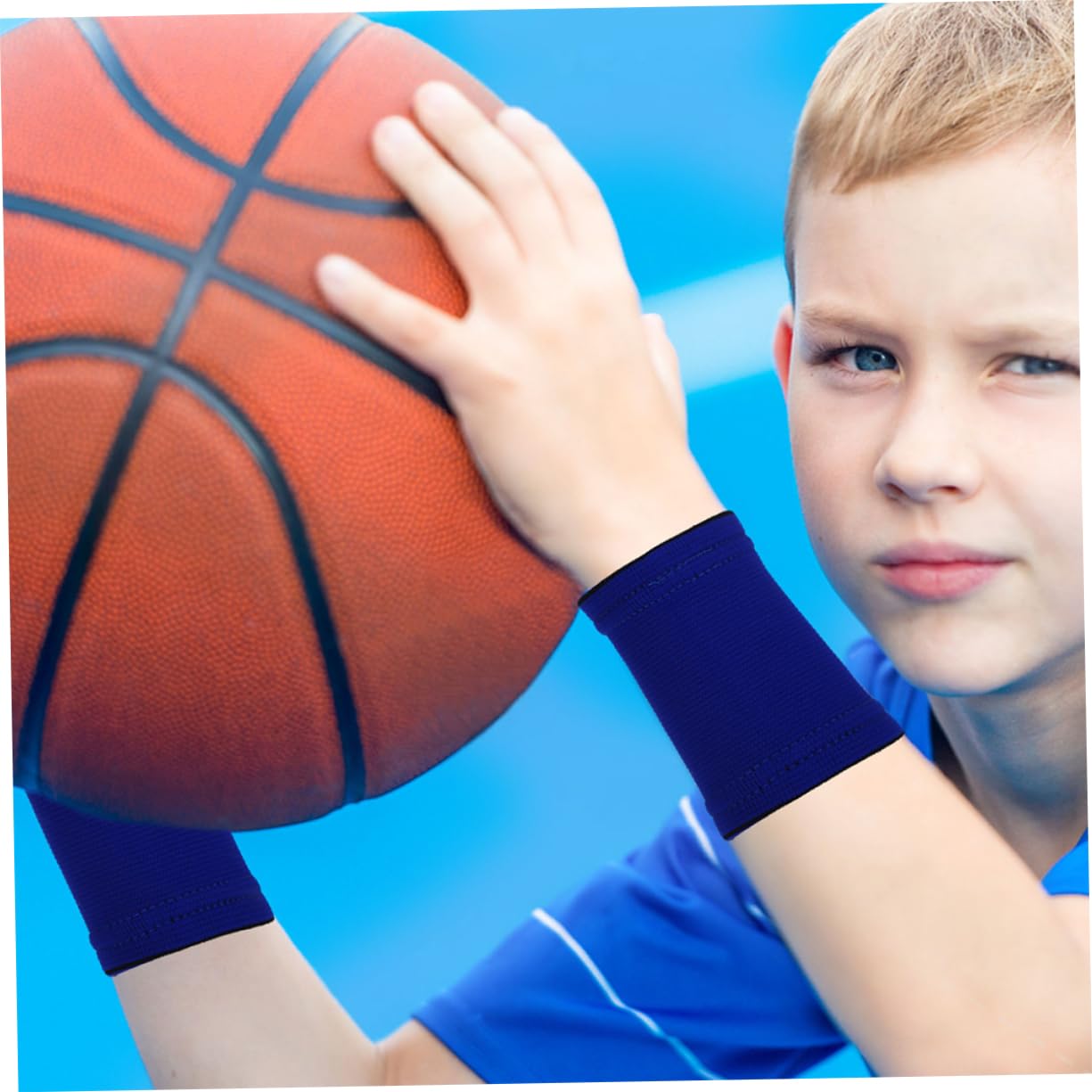 BESPORTBLE 6 Paia Di Polsini Per Bambini Fasce Antisudore Per Polsi Protezione Per Il Supporto Della Mano Adolescenti Fascia Per Il Polso Supporto Per Il Polso Sportivo Supporto Elastico Per