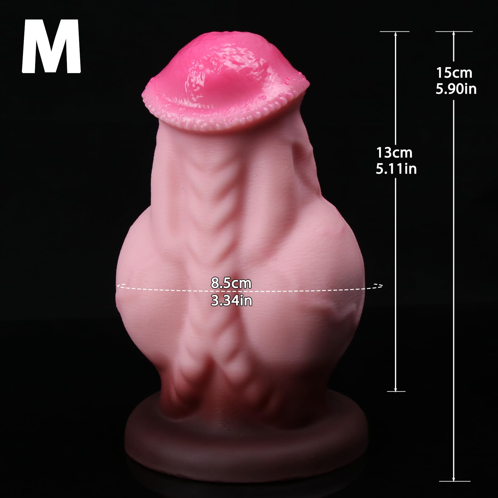 Consolador gigante cola de silicona, consolador anal grande erótico, consolador monstruo juguetes anales para parejas mujeres y hombres, estimulación prostática masturbador (M)