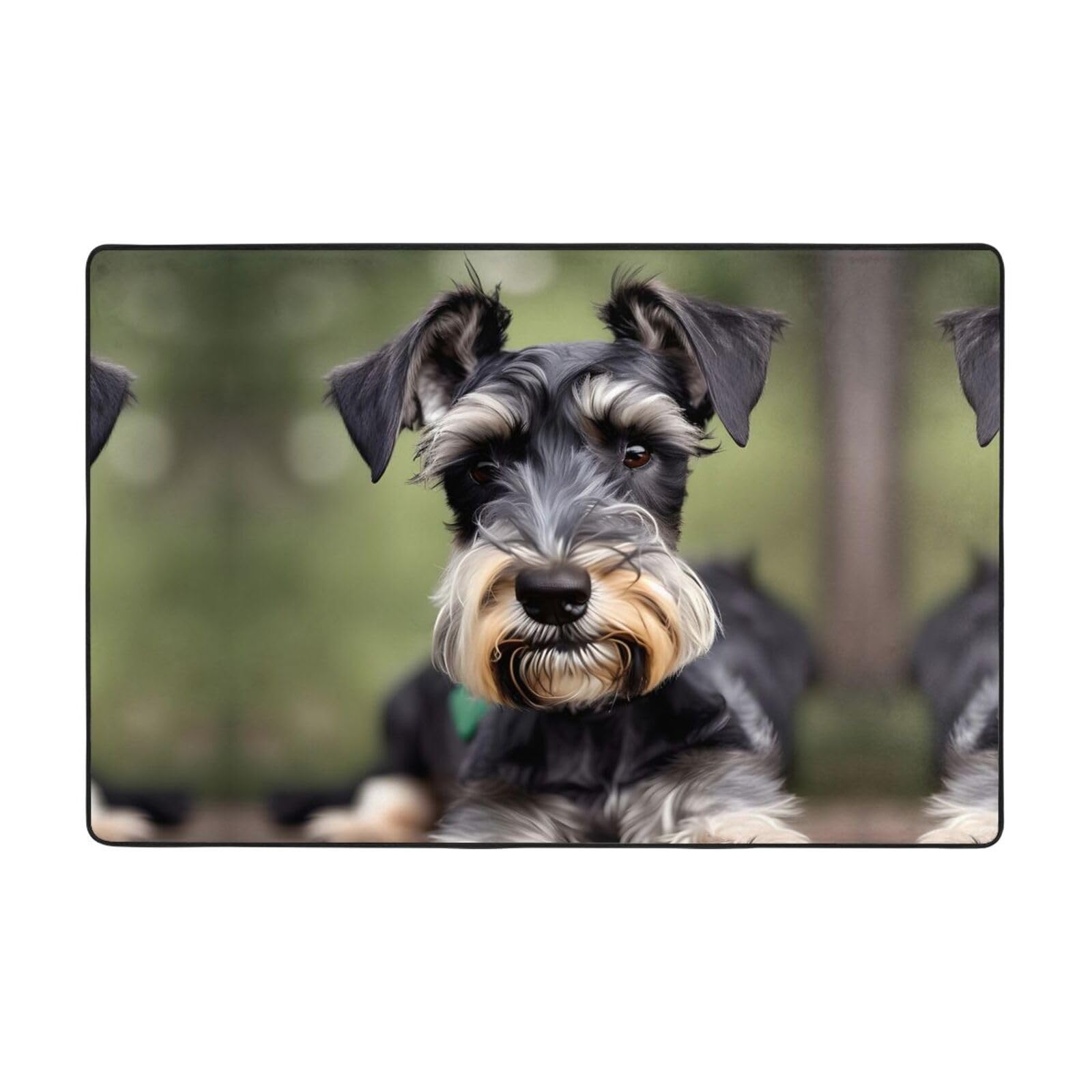 Tapis Schnauzer ultra doux pour chambre d'enfant et salon cosy