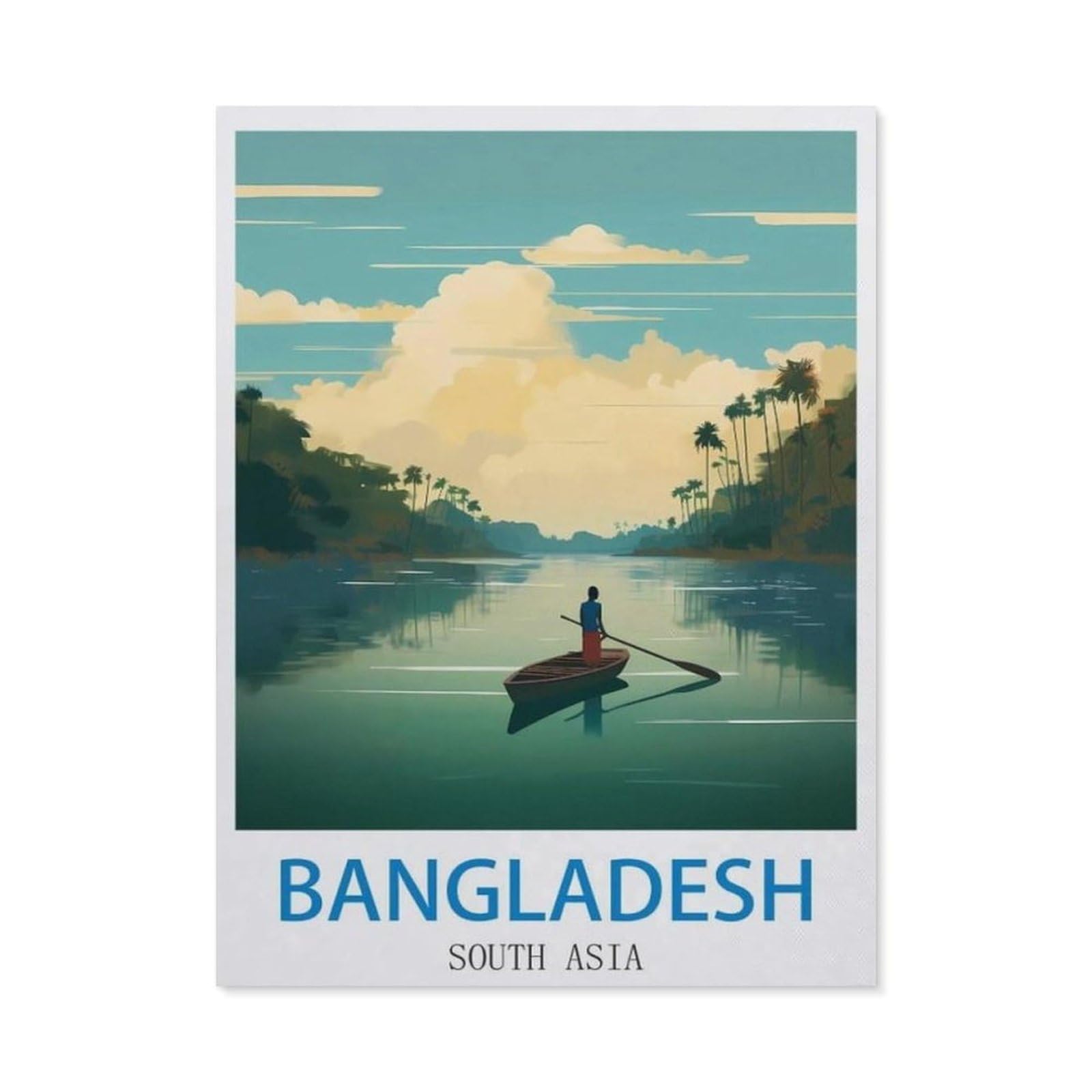 BEAYODKP 5D DIY Diamond Painting，Bangladesh South Asia，Art Living Room Wall Decoration Gift（30 x 40 cm/11.81 x 15.74 inches）-CL87