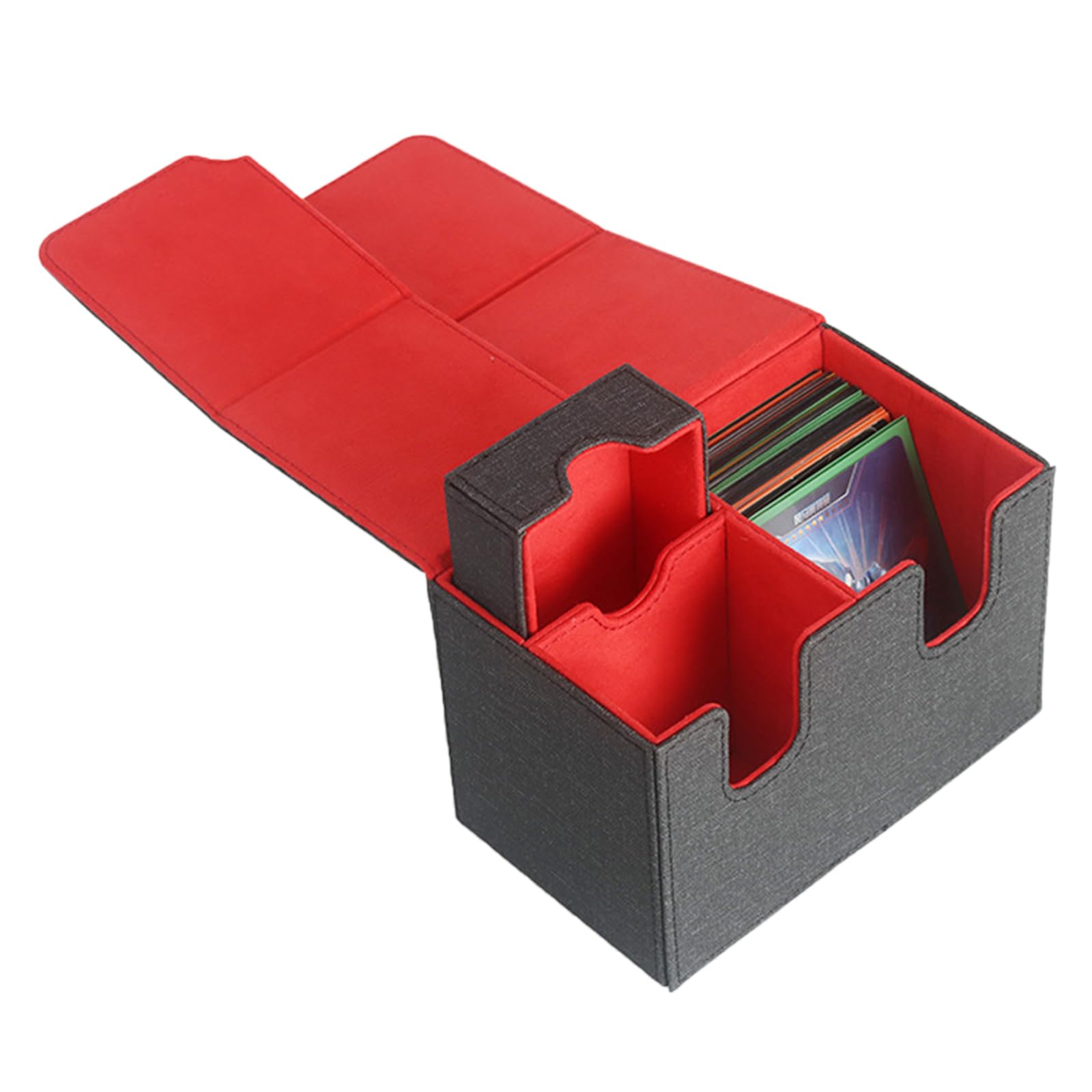 PU Deck Card Deck Caso Carte Box Magnetiche Carte Gioco Deck Carte di Immagazzinaggio