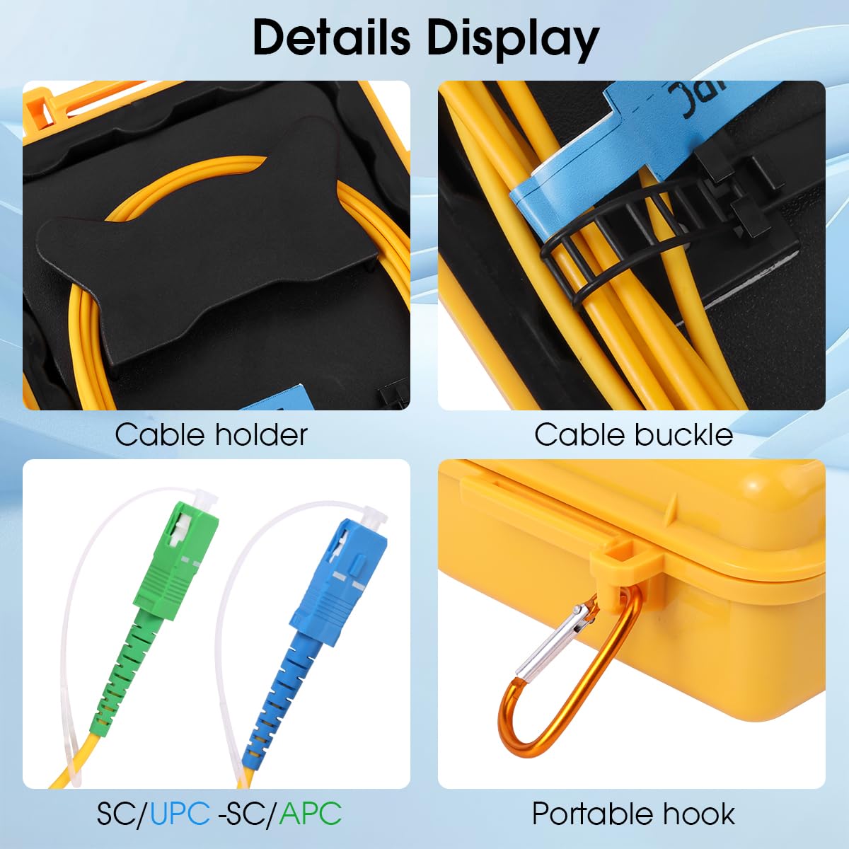 Snapklik.com : OTDR Launch Cable Box SC/UPC To SCAPC Single Mode 1000 ...