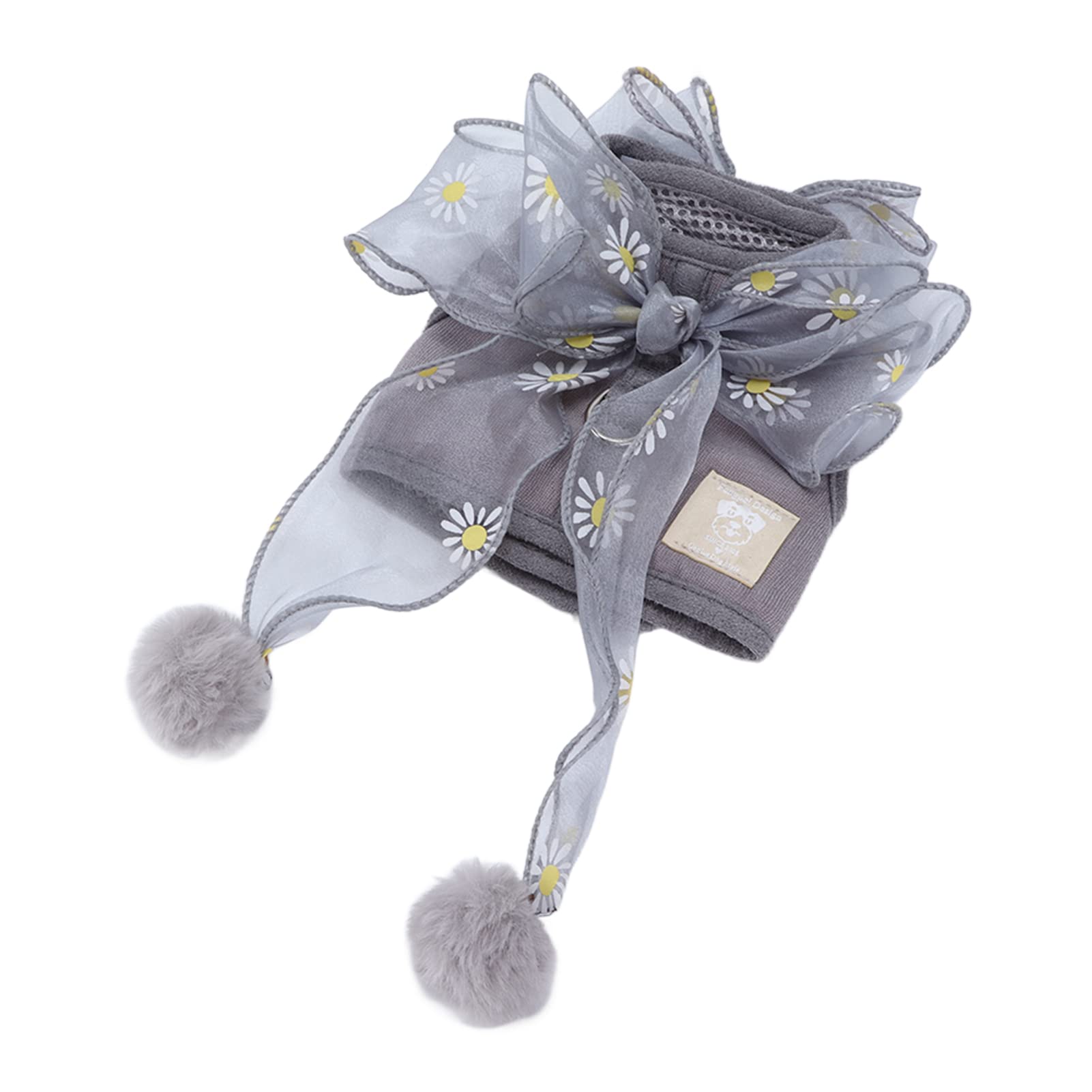 Cat Harness and, Leash Set Breathable Fairy Bowknot Escape Proof Kitten Harnesses Vest Rope for Walking OutdoorFairy Pink S with Soft Kittens Small Medium Cats (S)