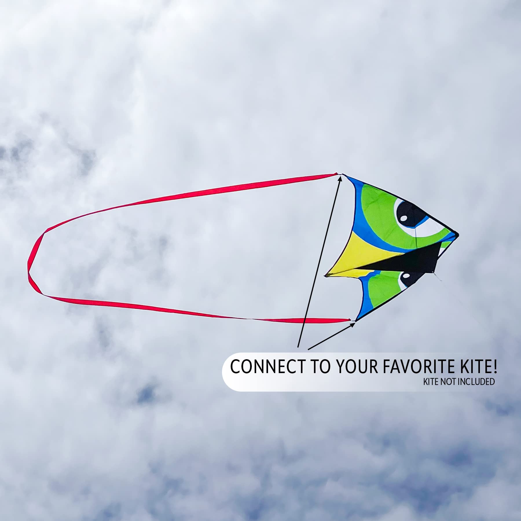 Amazon.com: In the Breeze 3439 — 20' Continuous Kite Tail, Red